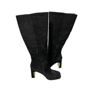 Sam Edelman Womens 8.5 Knee High Isabel Black Suede Boots NEW